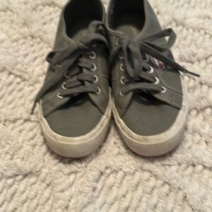 Superga Gray Canvas Sneakers